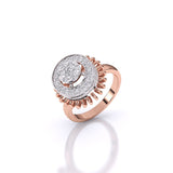Ivana Jewels Rings Rose Gold / 14KT Peppered Dazzle Diamond Ring