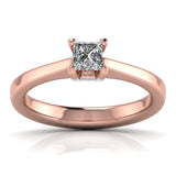 Ivana Jewels Rings Rose Gold / 14KT Princess Cut Solitatire Ring