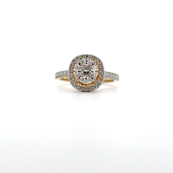 Ivana Jewels Rings Rose Gold / 14KT Princess Marquise Halo Delight