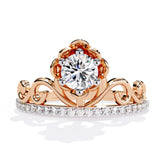 Ivana Jewels Rings Rose Gold / 14KT Queen Elegance Diamond Crown Ring