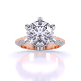 Ivana Jewels Rings Rose Gold / 14KT Radiant Accents Diamond Ring