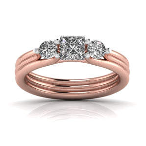 Ivana Jewels Rings Rose Gold / 14KT Radiant Love Diamond Ring