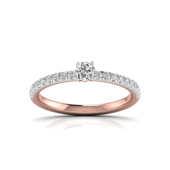 Ivana Jewels Rings Rose Gold / 14KT Resplendent Solitaire Ring