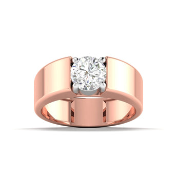 Ivana Jewels Rings Rose Gold / 14KT Simple Diamond Engagement Ring
