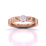 Ivana Jewels Rings Rose Gold / 14KT Solitaire Diamond Ring