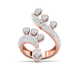 Ivana Jewels Rings Rose Gold / 14KT Spiral Diamond Ring