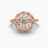 Ivana Jewels Rings Rose Gold / 14KT Starlit Elegance Centre Solitaire Round Diamond Ring