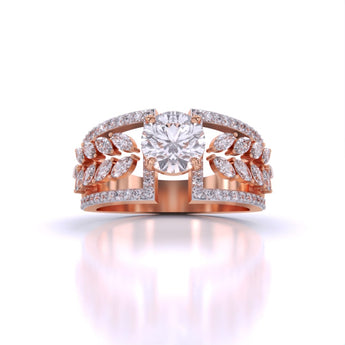 Ivana Jewels Rings Rose Gold / 14KT Starry Night Cocktail Ring
