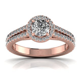 Ivana Jewels Rings Rose Gold / 14KT Wedding Halo Ring