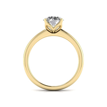 Ivana Jewels Rings Round Cut Solitaire Diamond Crush Ring