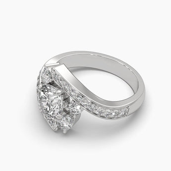 Ivana Jewels Rings Round & Pear Cut Diamond Ring