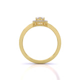 Ivana Jewels Rings Simple Teardrop Halo Diamond Ring