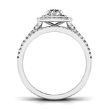Ivana Jewels Rings Solitaire Halo Band Ring