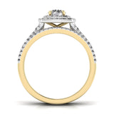 Ivana Jewels Rings Solitaire Halo Band Ring