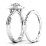 Ivana Jewels Rings Solitaire Halo Band Ring