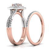 Ivana Jewels Rings Solitaire Halo Band Ring