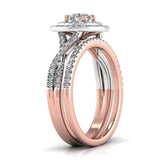 Ivana Jewels Rings Solitaire Halo Band Ring