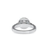 Ivana Jewels Rings Solitaire Halo Round Cut Diamond Engagement Ring