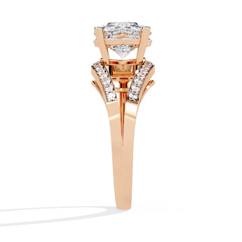 Ivana Jewels Rings Solitaire Round Diamond Anniversary Ring