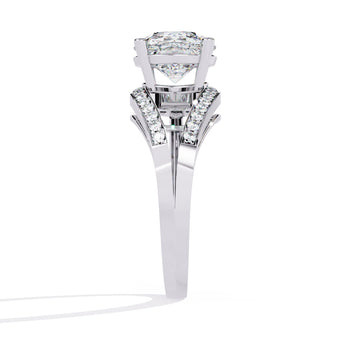 Ivana Jewels Rings Solitaire Round Diamond Anniversary Ring