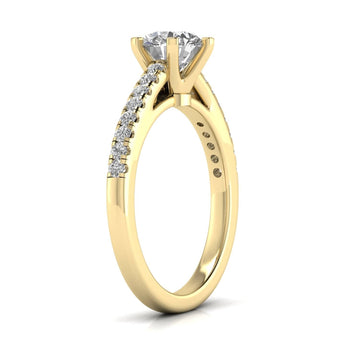 Ivana Jewels Rings Sparkle Round Cut Diamond Ring