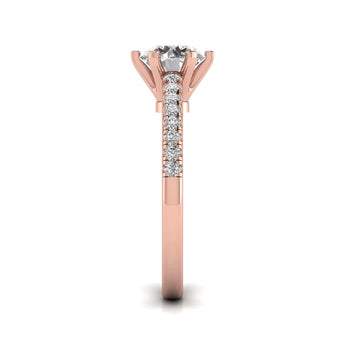 Ivana Jewels Rings Sparkle Round Cut Diamond Ring