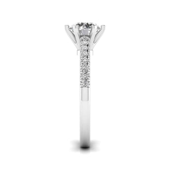 Ivana Jewels Rings Sparkle Round Cut Diamond Ring