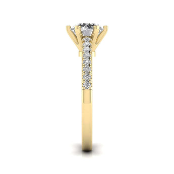 Ivana Jewels Rings Sparkle Round Cut Diamond Ring
