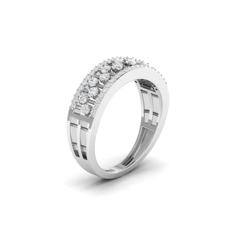Ivana Jewels Rings Sparkling Platinum Diamond Eternity Band