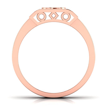 Ivana Jewels Rings Spiritual Om Symbol Diamond Men's Ring