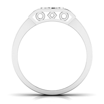 Ivana Jewels Rings Spiritual Om Symbol Diamond Men's Ring