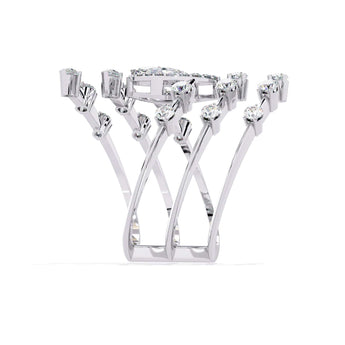 Ivana Jewels Rings Swirling Diamond Ring
