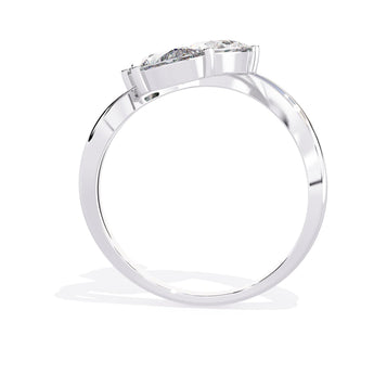 Ivana Jewels Rings Three Stone Pear Diamond Ring