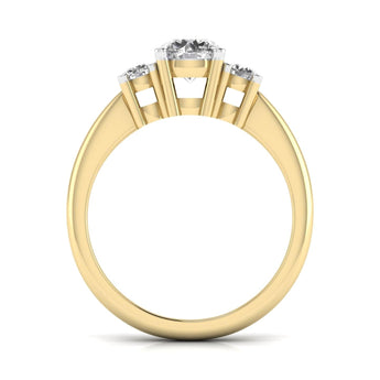 Ivana Jewels Rings Triple Head Diamond Ring