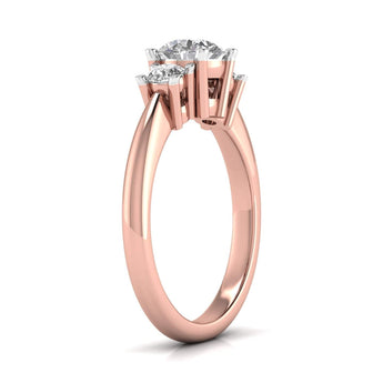 Ivana Jewels Rings Triple Head Diamond Ring