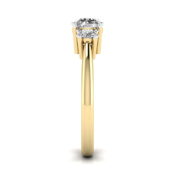Ivana Jewels Rings Triple Head Diamond Ring