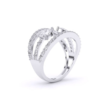 Ivana Jewels Rings Twilight Leaf Cocktail Ring