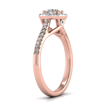 Ivana Jewels Rings Twisted Cathedral Style SolitaireÂ Ring
