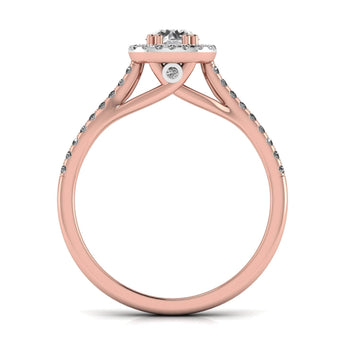 Ivana Jewels Rings Twisted Cathedral Style SolitaireÂ Ring