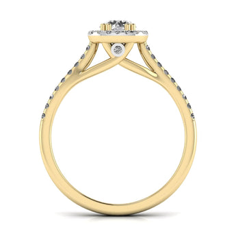Ivana Jewels Rings Twisted Cathedral Style SolitaireÂ Ring