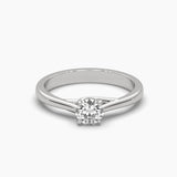 Ivana Jewels Rings White Gold / 14KT 0.44 Carat Round Cut Diamond Ring
