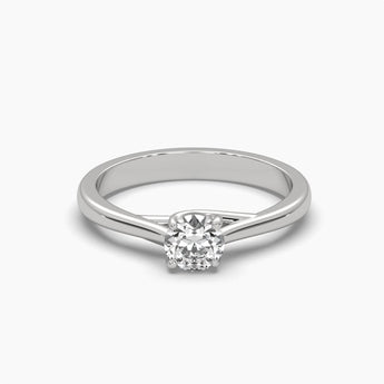 Ivana Jewels Rings White Gold / 14KT 0.44 Carat Round Cut Diamond Ring