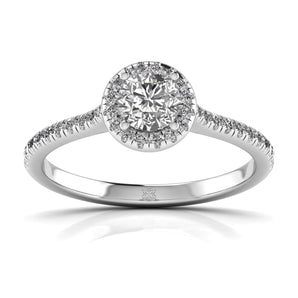 Ivana Jewels Rings White Gold / 14KT 0.60 Carat Round Diamond Centre Solitaire Ring