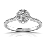 Ivana Jewels Rings White Gold / 14KT 0.60 Carat Round Diamond Centre Solitaire Ring