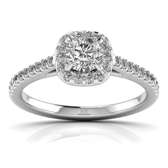 Ivana Jewels Rings White Gold / 14KT 0.70 Carat Radiant Glow