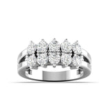 Ivana Jewels Rings White Gold / 14KT 1.10 Carat Diamond Five Stone Band