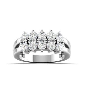 Ivana Jewels Rings White Gold / 14KT 1.10 Carat Diamond Five Stone Band