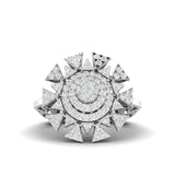 Ivana Jewels Rings White Gold / 14KT 1.12 Carat Floral Halo Gold Ring