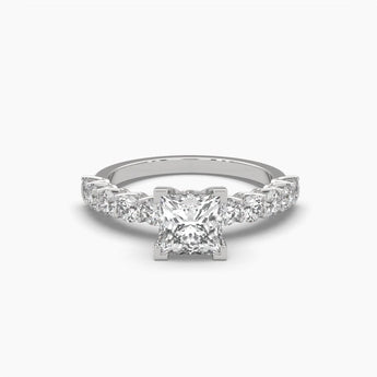 Ivana Jewels Rings White Gold / 14KT 1.17 Carat Solitaire Diamond Princess Playfulness Ring