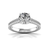 Ivana Jewels Rings White Gold / 14KT 1.50 Carat Solitaire Round Diamond Elegant Orla Engagement Ring